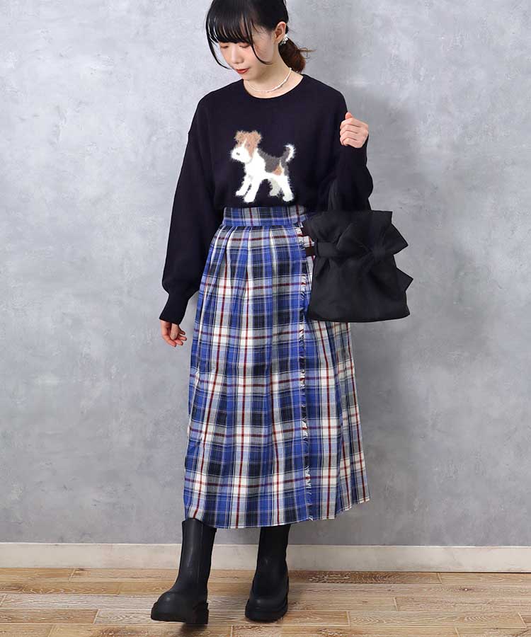 ≪OUTLET≫le petale Fluffy terrierニットプルオーバー