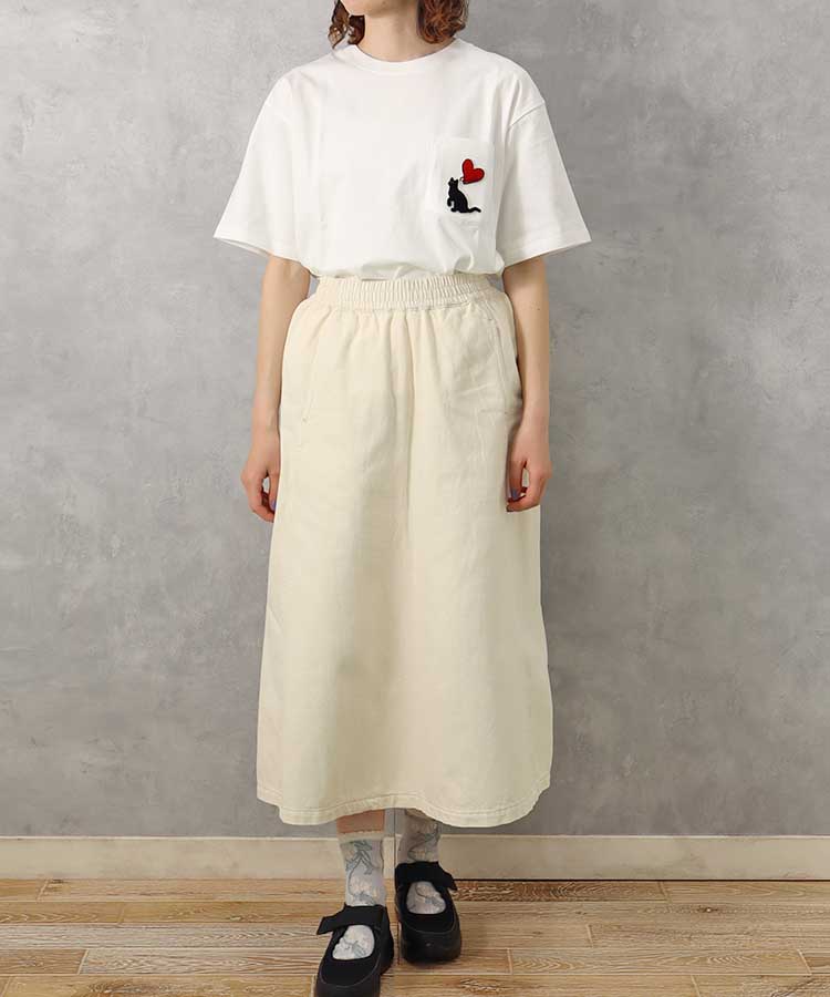 ハートネコポケットＴシャツ