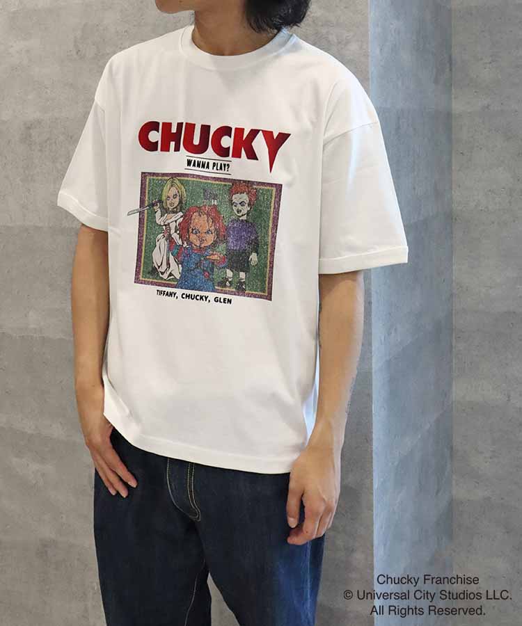 CHUCKYバンド風イラストTシャツ