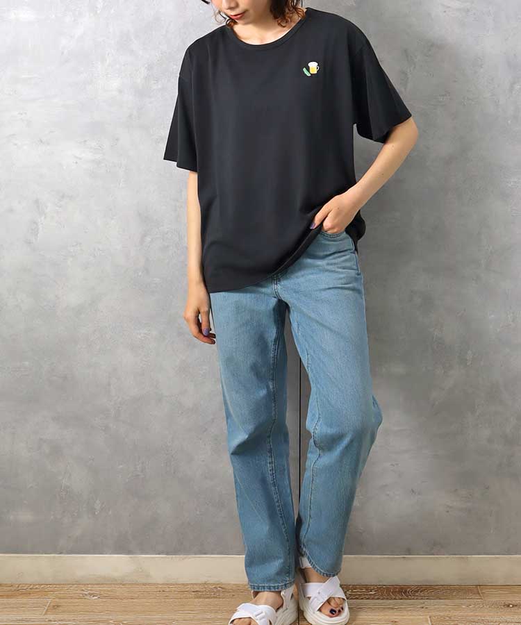 ≪SALE≫枝豆ビール刺繍Tシャツ