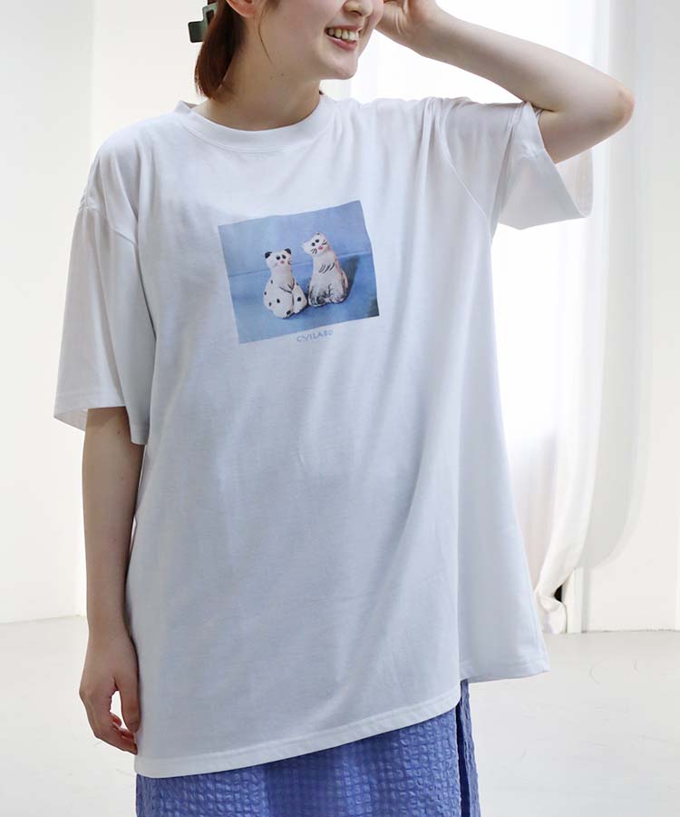 CYILABOプリントTシャツ