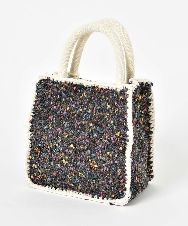 カラフルネップヤーンミニトート