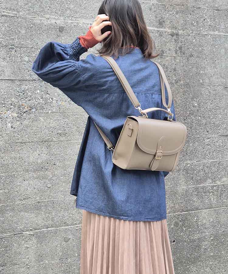 ラウンド3Wayサッチェルバッグ