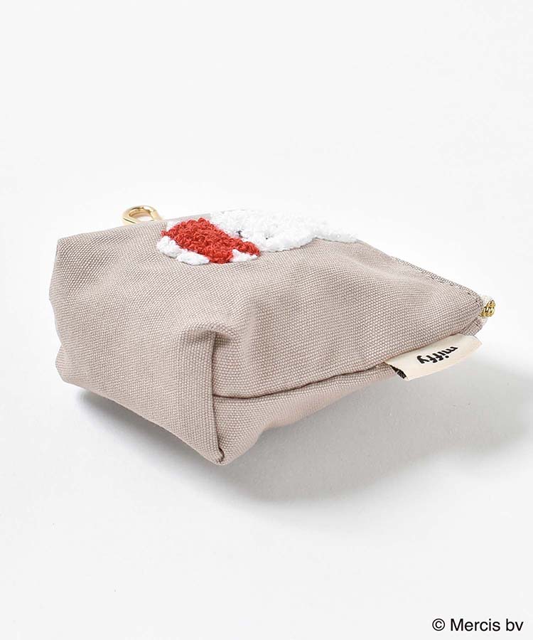 miffyスプリングサガラ刺繍ミニ台形ポーチ