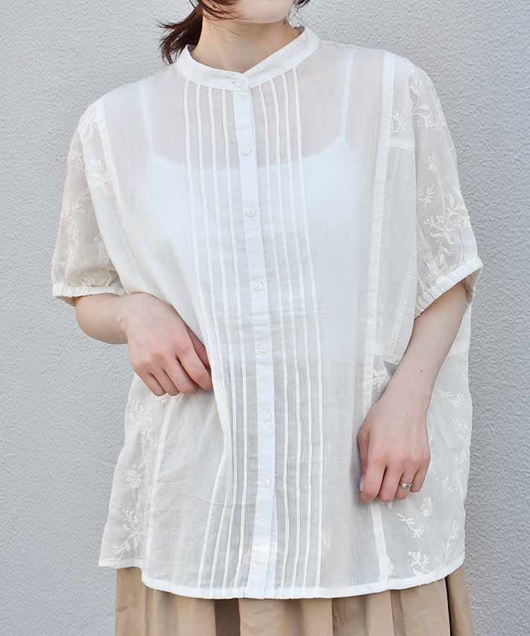 ≪SALE≫ピンタックドルマンブラウス