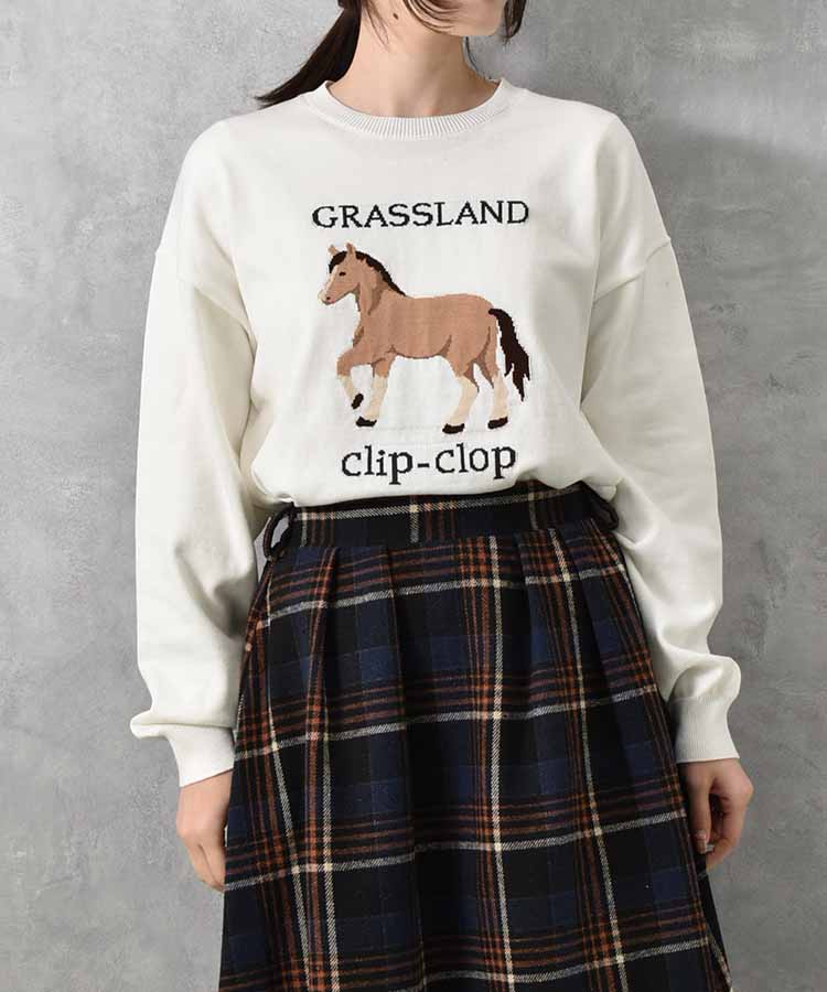 horse clip-clopニット