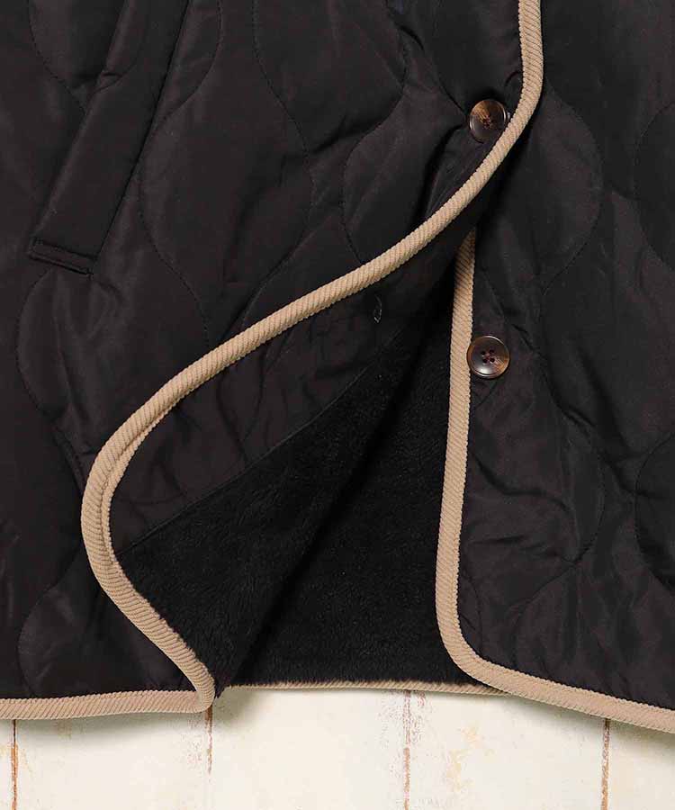 ≪SALE≫付け袖3wayリバーシブルキルトボアブルゾン