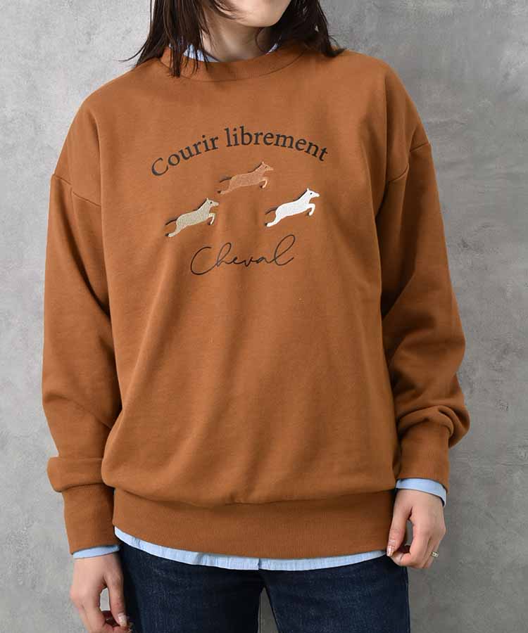 cheval刺繍スウェット