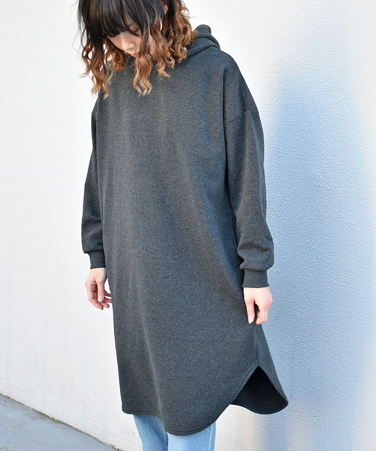 ≪SALE≫裏起毛フーディーワンピース