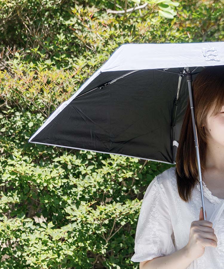 トリプルリボン晴雨兼用折りたたみ傘