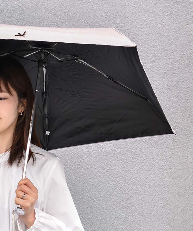 リボン晴雨兼用折りたたみ傘