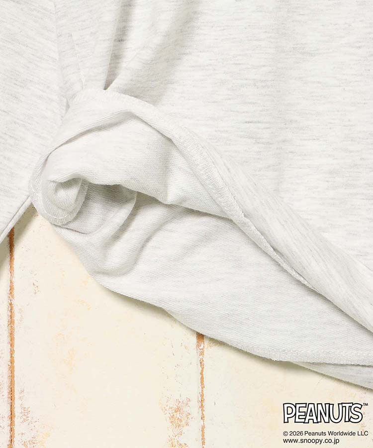 スヌーピーミニ裏毛ルームウェア上下セット