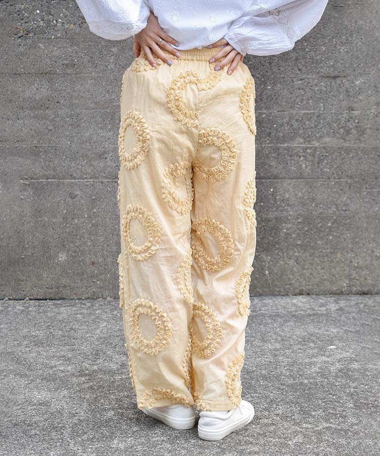 サークル柄パンツ