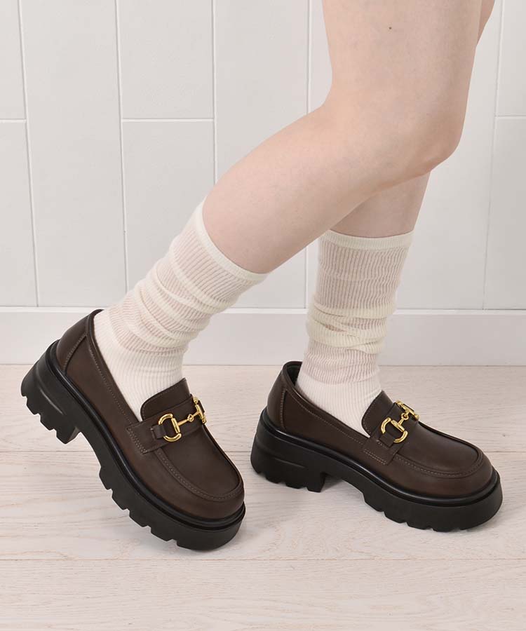 ≪SALE≫【WEB限定】ビット厚底ローファー