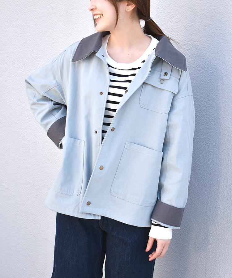 バイカラージャケット