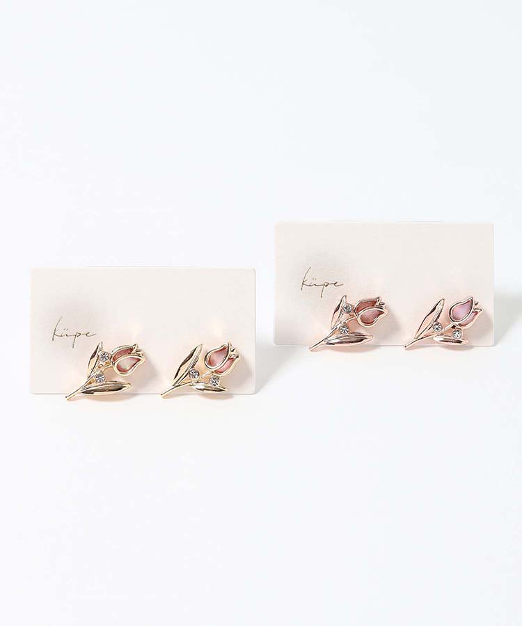 ≪SALE≫チューリップビジューピアス