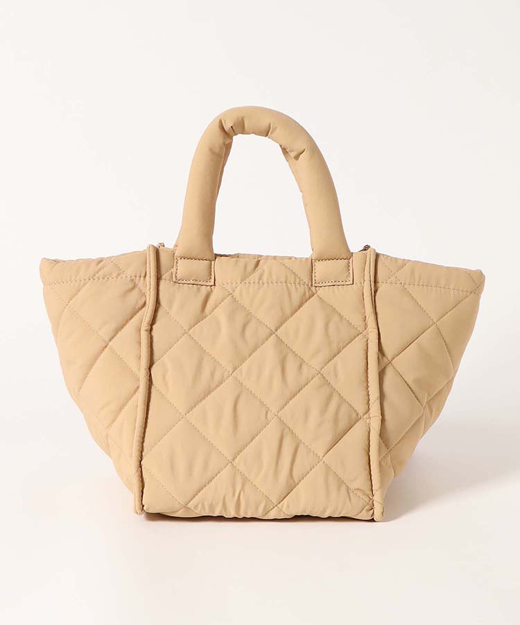 バイカラーキルティングトート