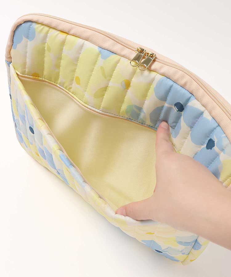 【WEB限定】フラワーはっ水キルティングPCケースL