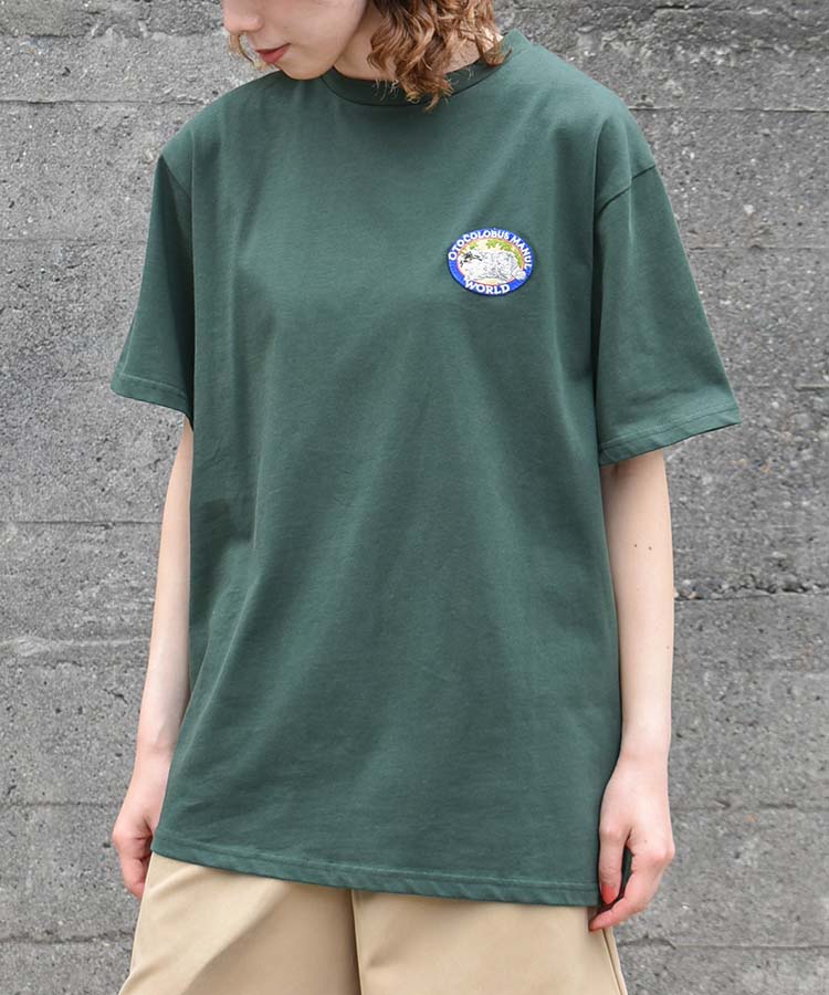 アニマルワッペン刺繍Tシャツ