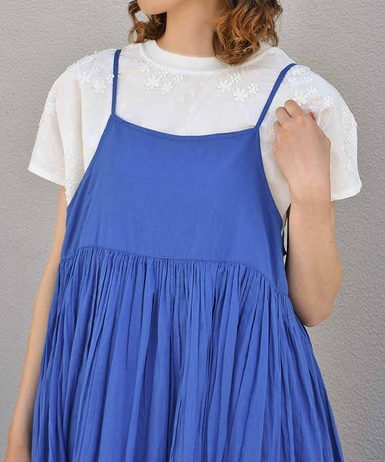 フラワー3D刺繍TシャツNO1