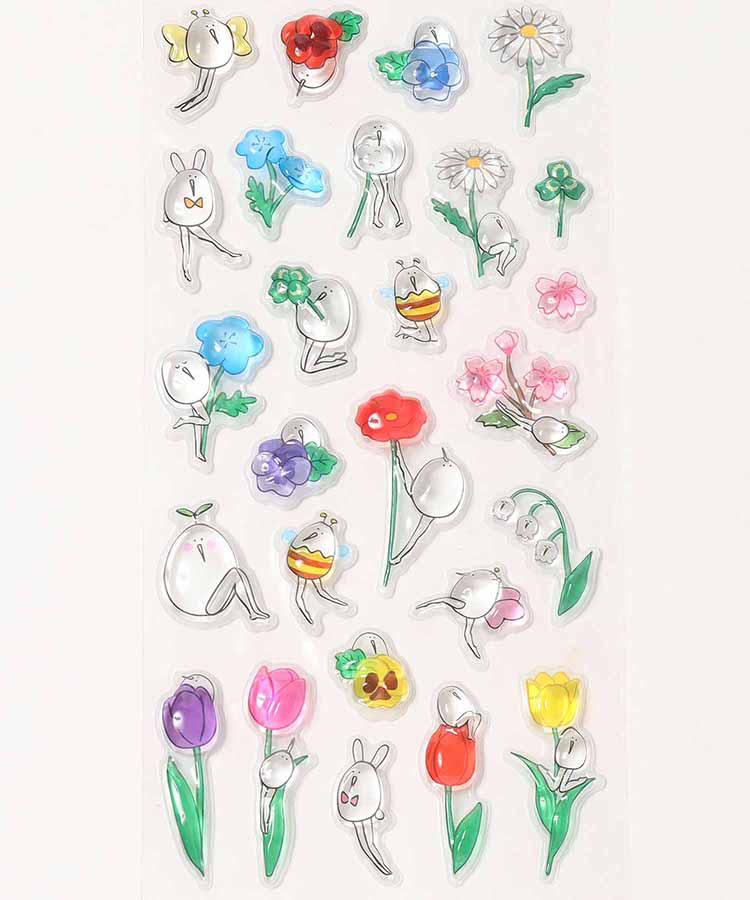 【WEB予約 4/25～順次発送】たまごあしのぷっくりシール2