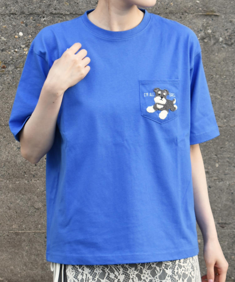 おすわりシュナウザーサガラTシャツ