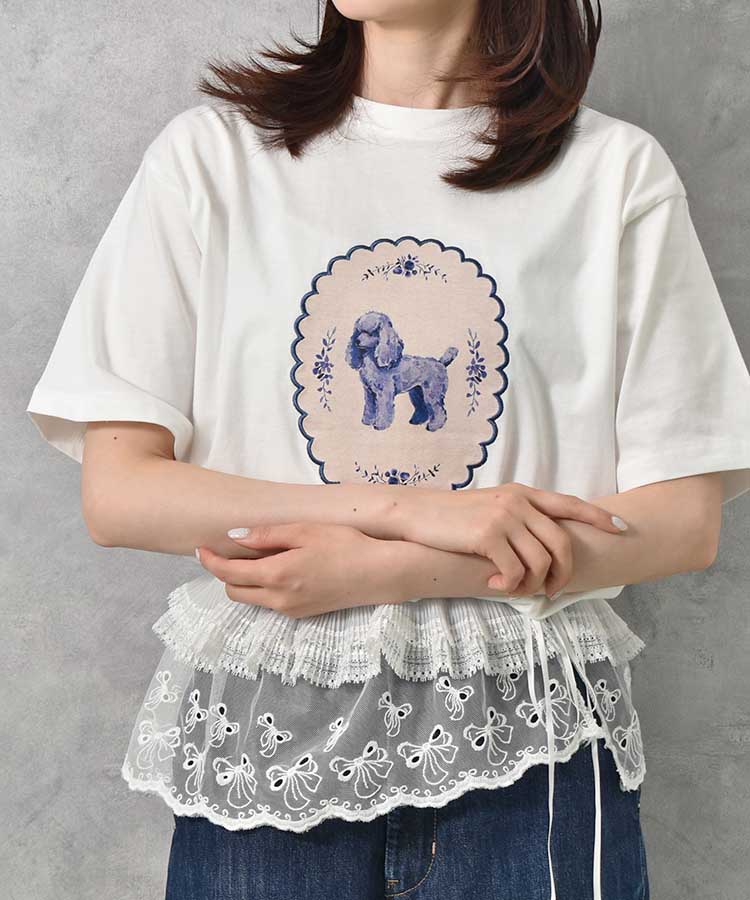 le petaleヴィンテージdogTシャツ