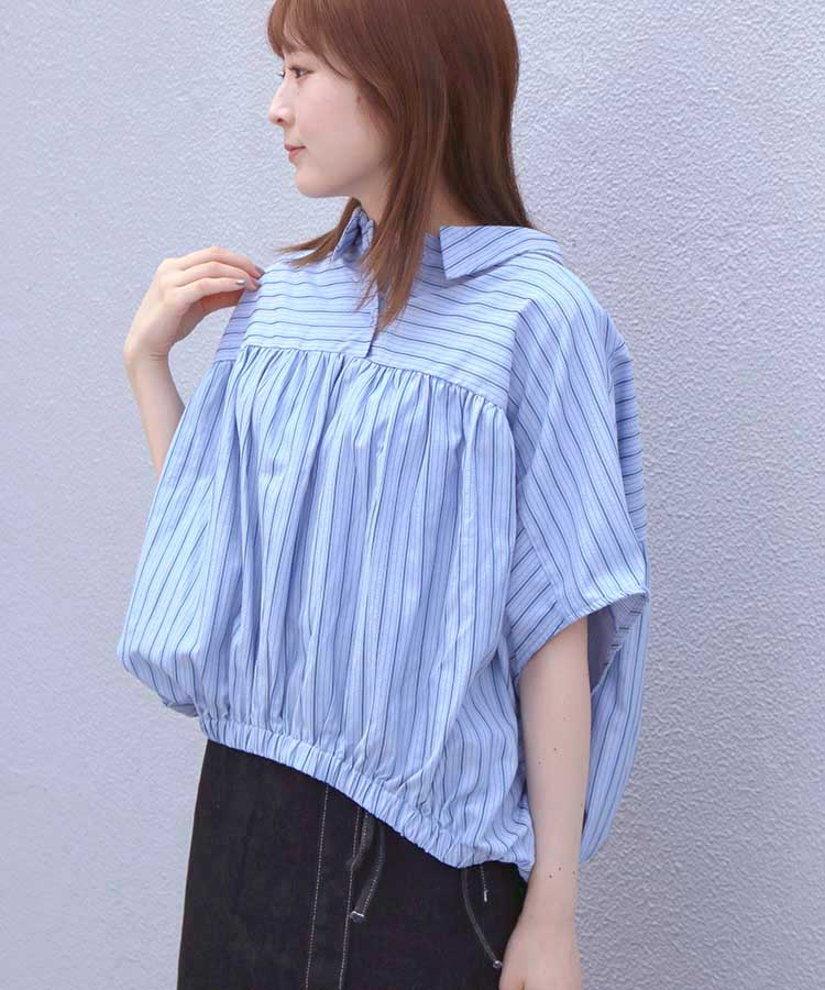≪SALE≫マルチストライプブラウス