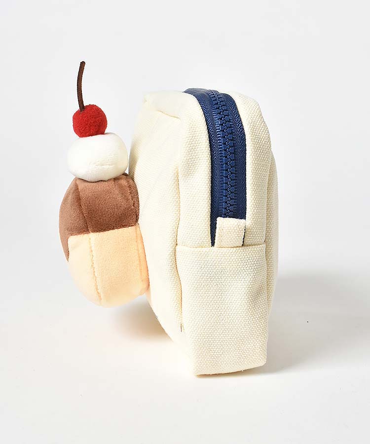 もちもち喫茶ぬいぐるみ付きスクエアポーチ