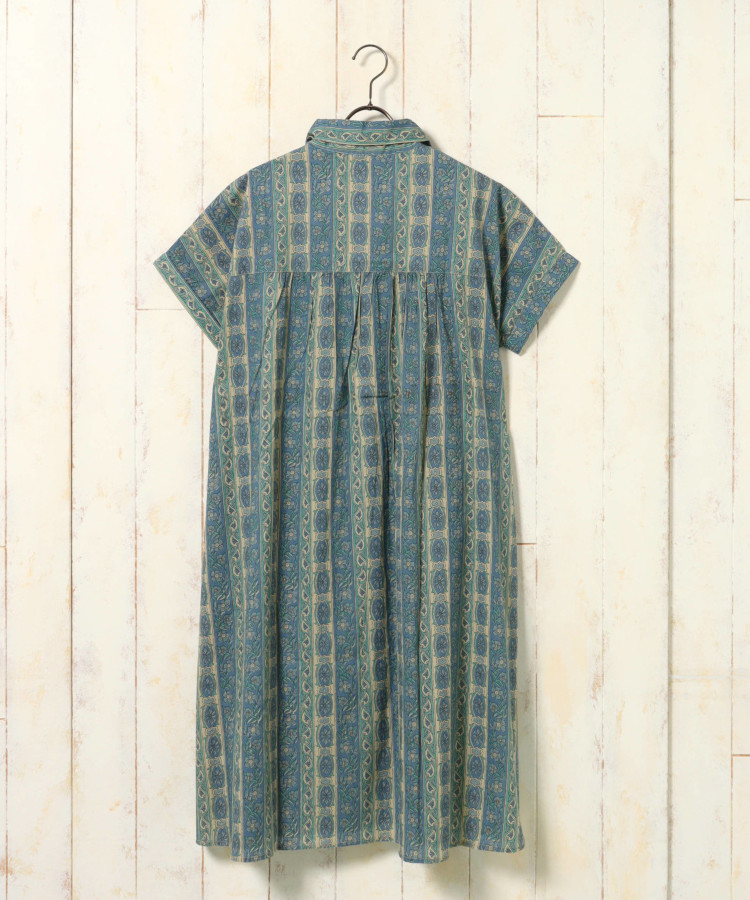 ≪SALE≫総柄シャツワンピースNO2
