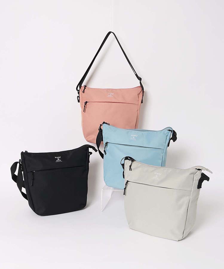 ≪SALE≫撥水ツイル縦型ショルダーバッグ＜はっ水加工＞