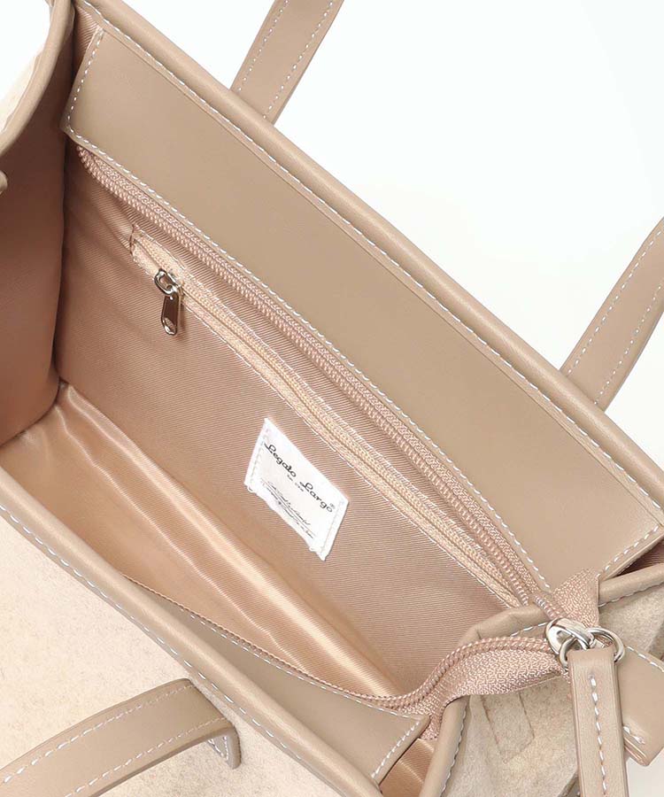 ≪SALE≫プレーンメルトン2WAYミニトート