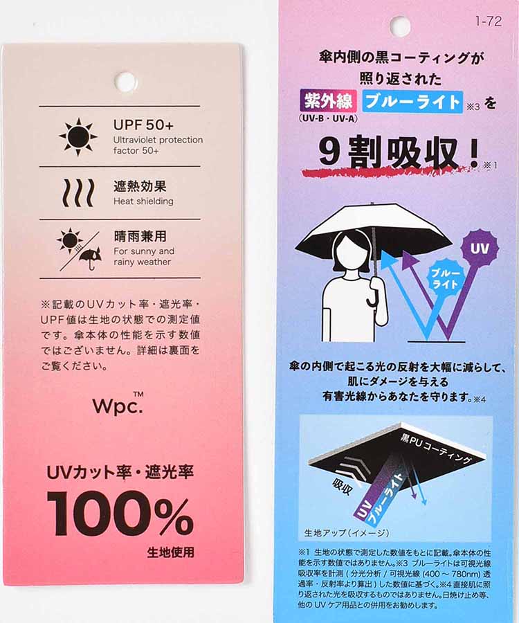 遮光セーラー晴兼折傘
