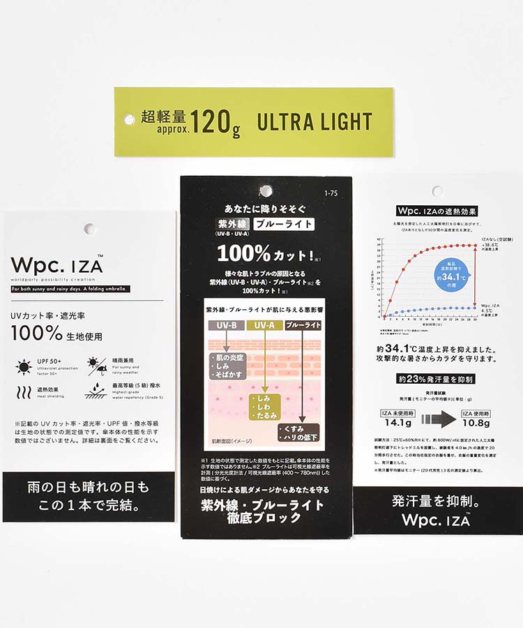 IZAULTRALIGHT晴兼折傘