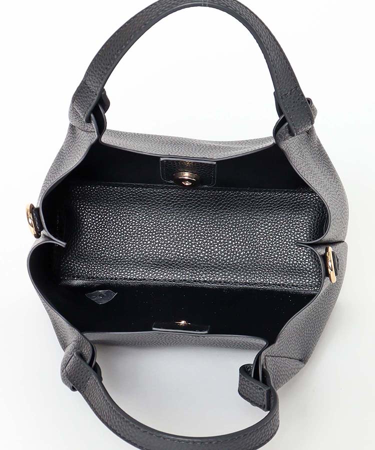 ≪SALE≫一枚合皮タックミニトート