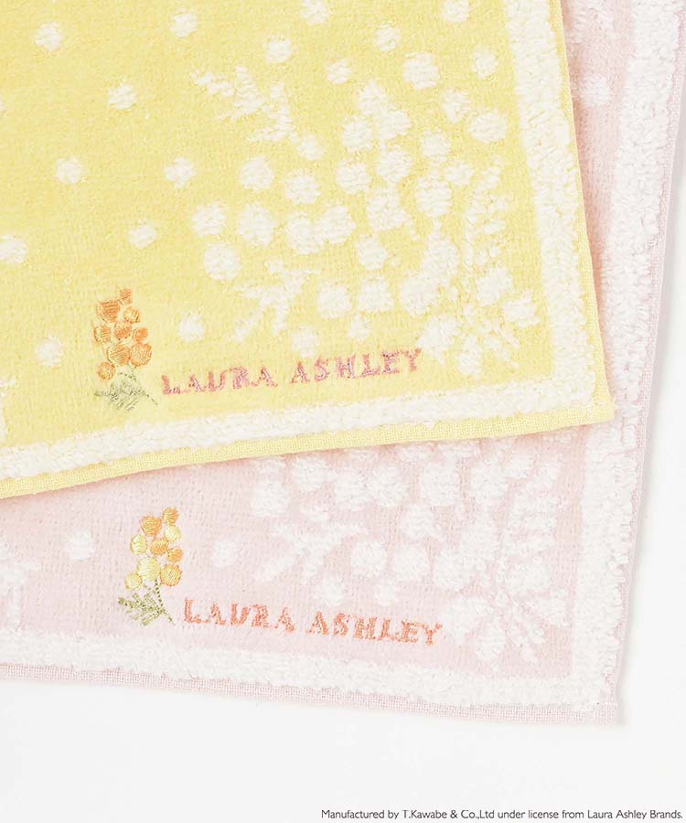 LAURA ASHLEYドットミモザタオルハンカチ