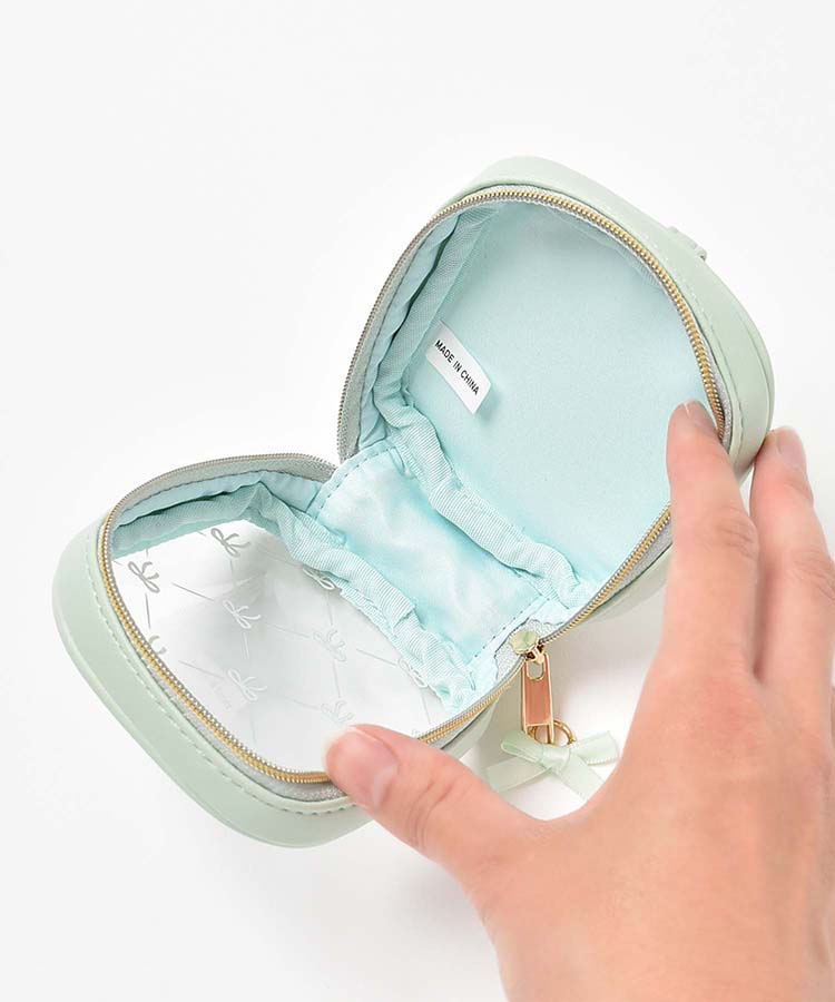 ≪SALE≫リボンカラビナクリアミニポーチ