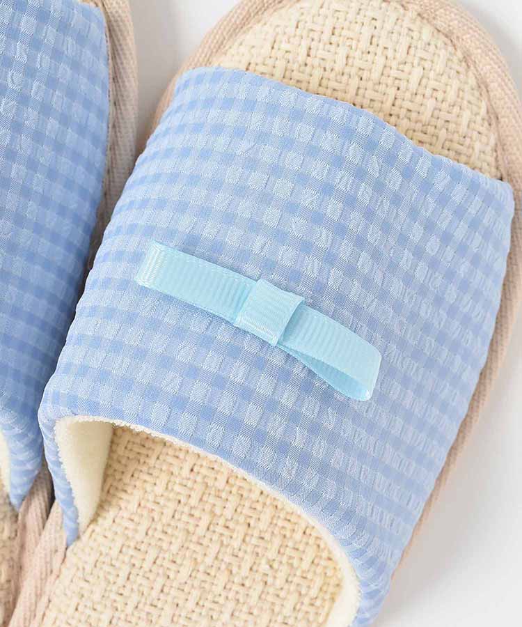 ≪SALE≫リップルチェックルームシューズ