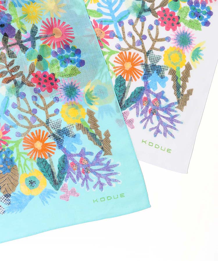 KODUEHIBINO FLOWERSハンカチ