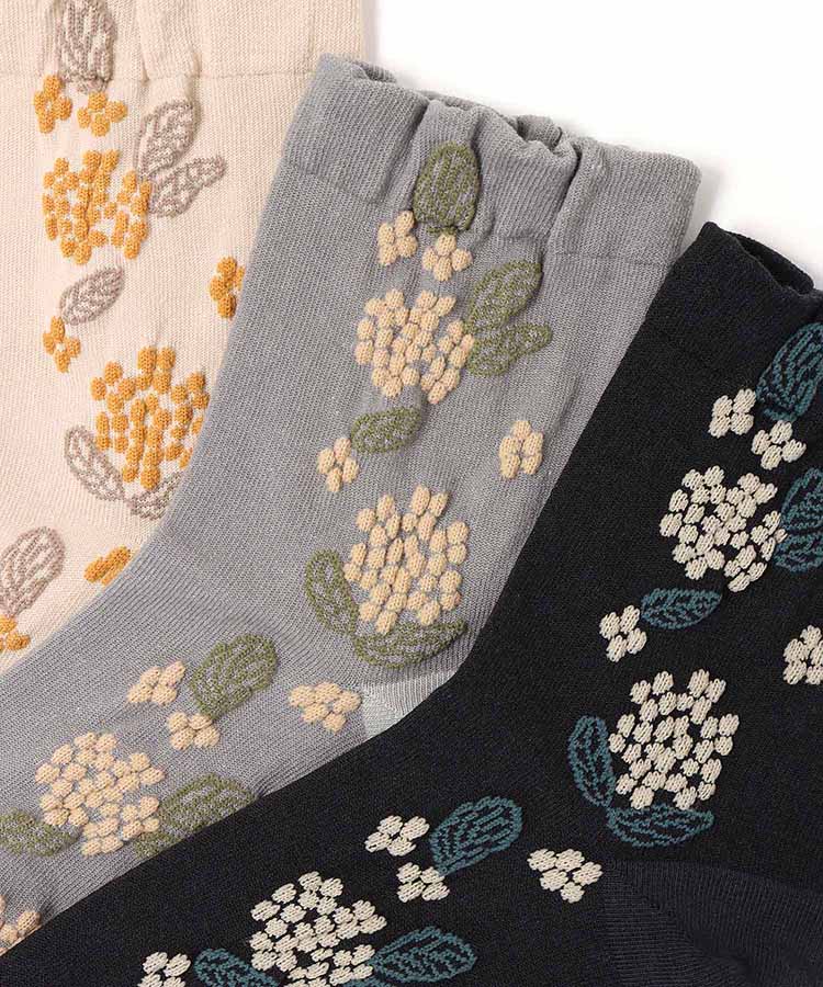 逆スパ金木犀ロークルーソックス