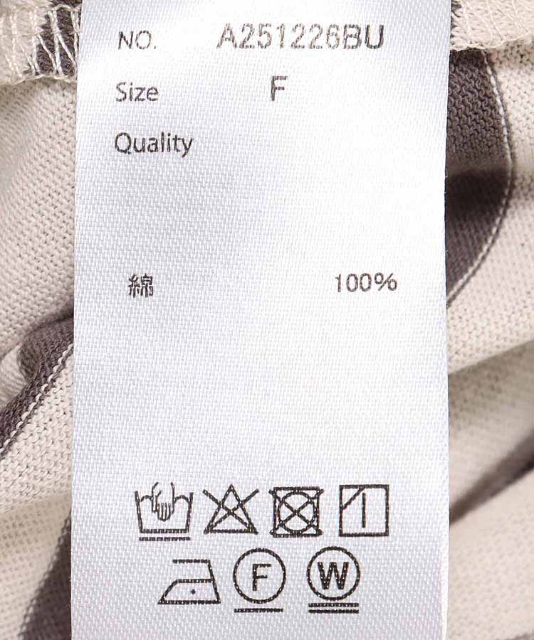 ≪SALE≫コットンタックスリーブボーダーTシャツ