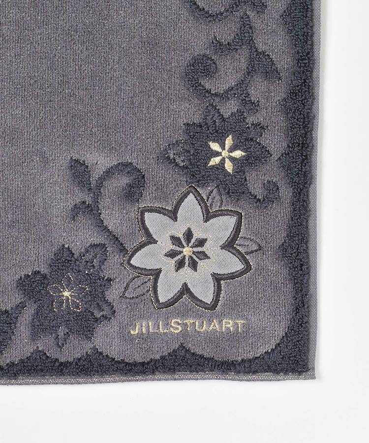 JILL STUARTフラワーアップリケタオルハンカチ