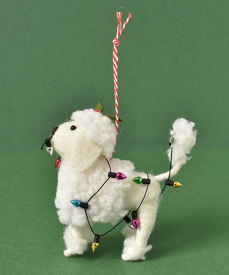 フェルトデコレーションドッグプードル