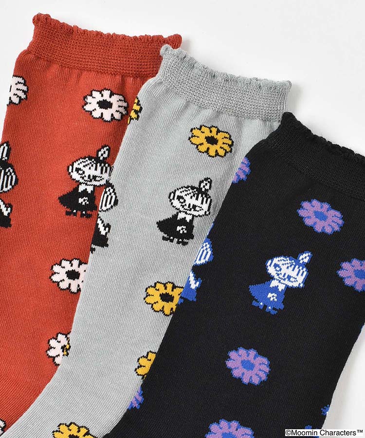 色々リトルミイ花柄クルーソックス