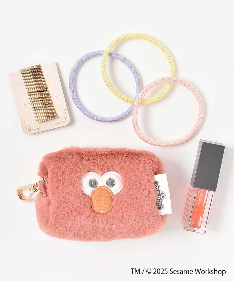 SESAME STREET FACE FURマイクロポーチ