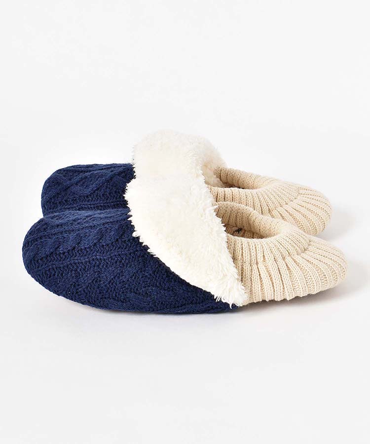 ニットルームシューズ