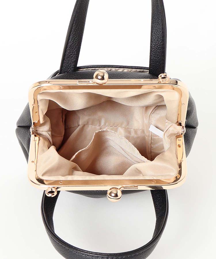 ハンドル付きがま口ミニショルダー