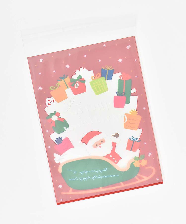 クリスマスノリ付クリアバッグM