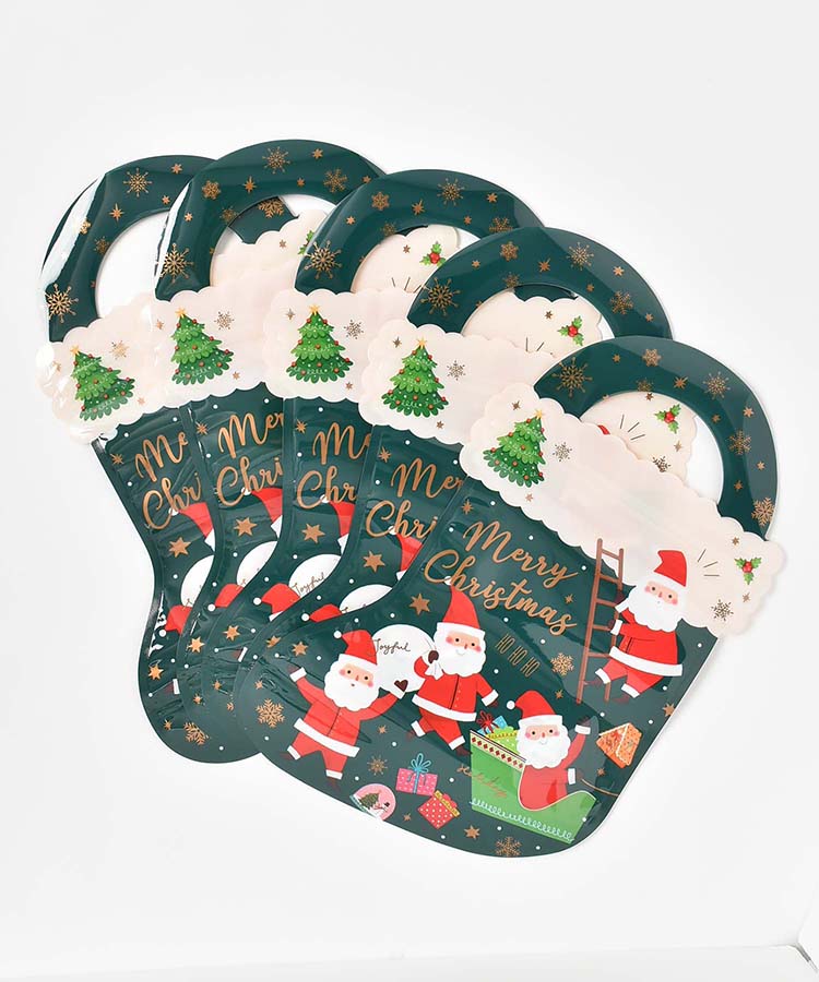 クリスマスダイカットジップバッグ