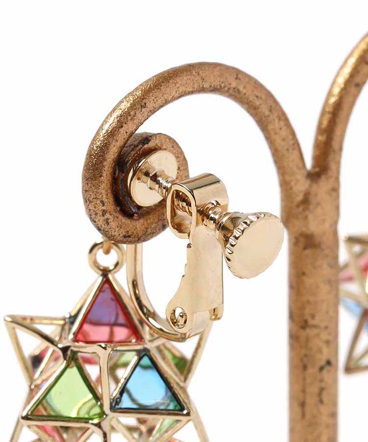 star plygonイヤリング